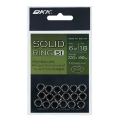 BKK Montages / Hameçons-Anneaux Soudés Solid Ring
