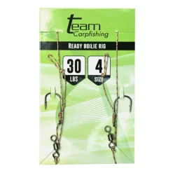 TEAM CARPFISHING Acc.Montages/Hameçons|Découverte Pêche À La Carpe-Bas de ligne carpe standard boilie rig 30 lbs x 2