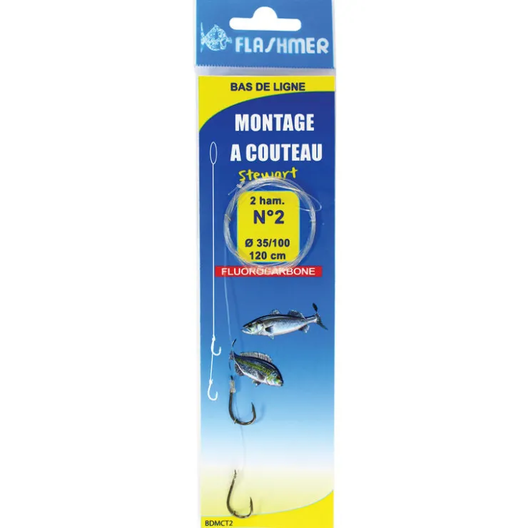 FLASHMER Bas De Lignes / Lignes Montées|Découverte Pêche En Mer-Bas de ligne montage à couteau