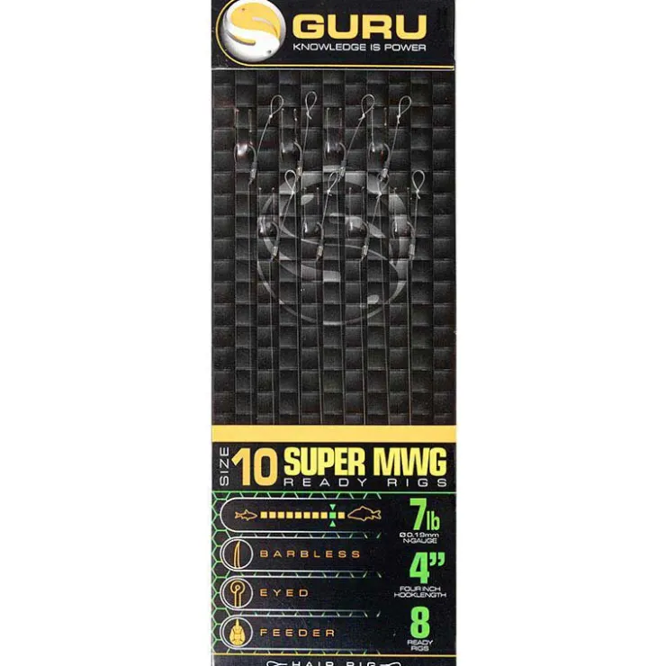 GURU Acc. De Montage Feeder-Bas de ligne smwg standard hair 4" (10cm)