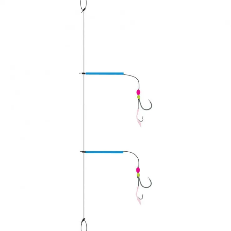 FLASHMER Bas De Lignes / Lignes Montées-Bas de ligne mer multitouche 2 hamecons n°2