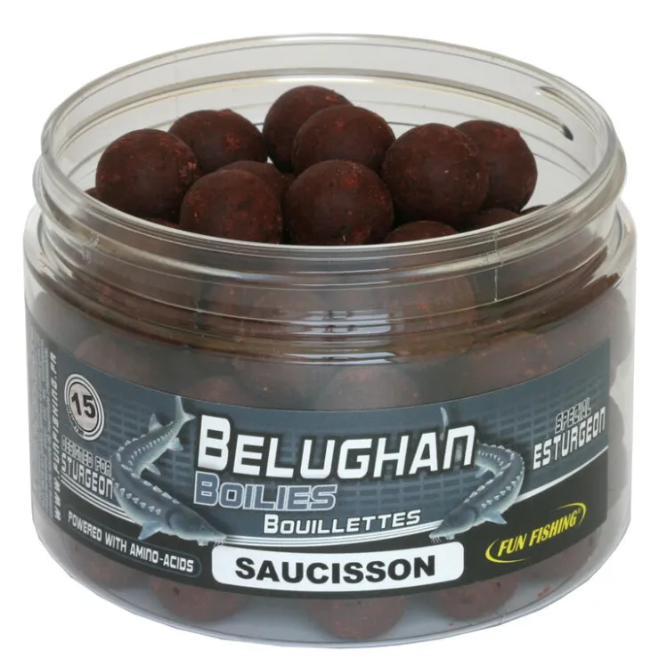 FUN FISHING Appâts Et Fabrication-Bouillettes pour esturgeons saucisson 300gr 15mm