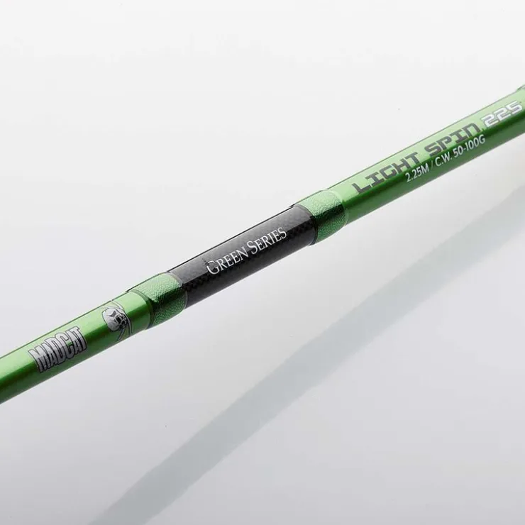 MADCAT Cannes-Canne leurre silure green spin 2.25m 50-100g
