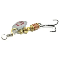 BZONE Leurres À Truite|Découverte Pêche Du Carnassier-Cuillère Tournante Runner Spin Red Silver