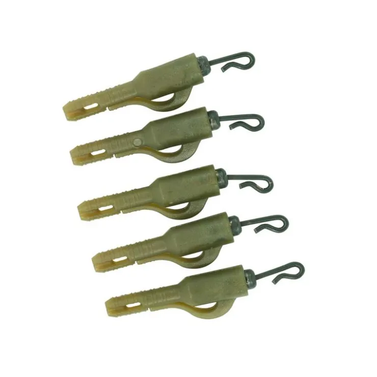 TRAKKER Acc.Montages/Hameçons-Emerillon clip plomb Fused Lead clip (Quick Change)