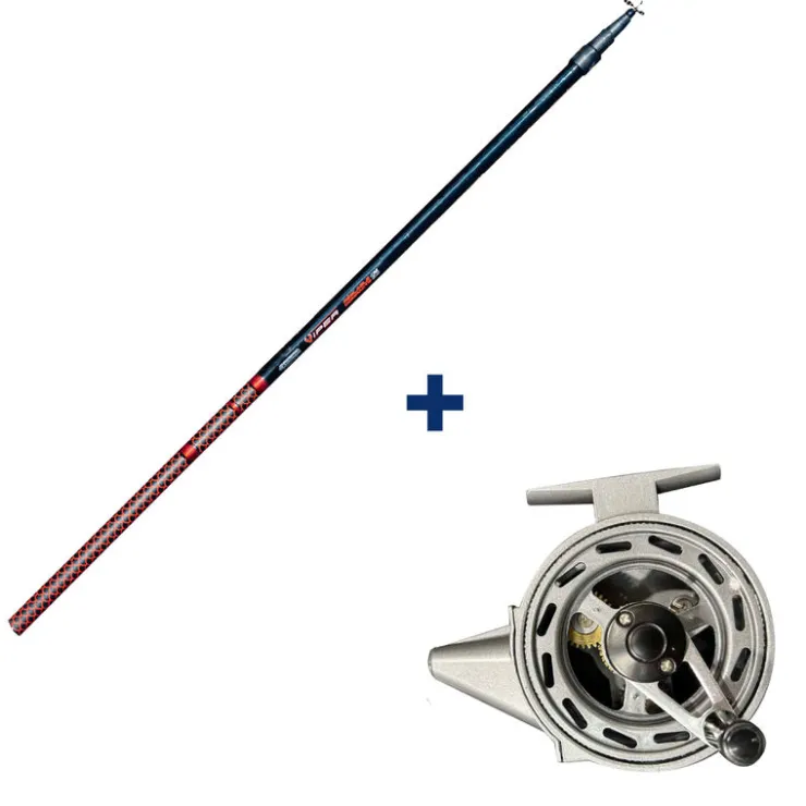 GARBOLINO Packs & Ensembles-Ensemble Canne Téléréglable 3m80 + Moulinet Capoté