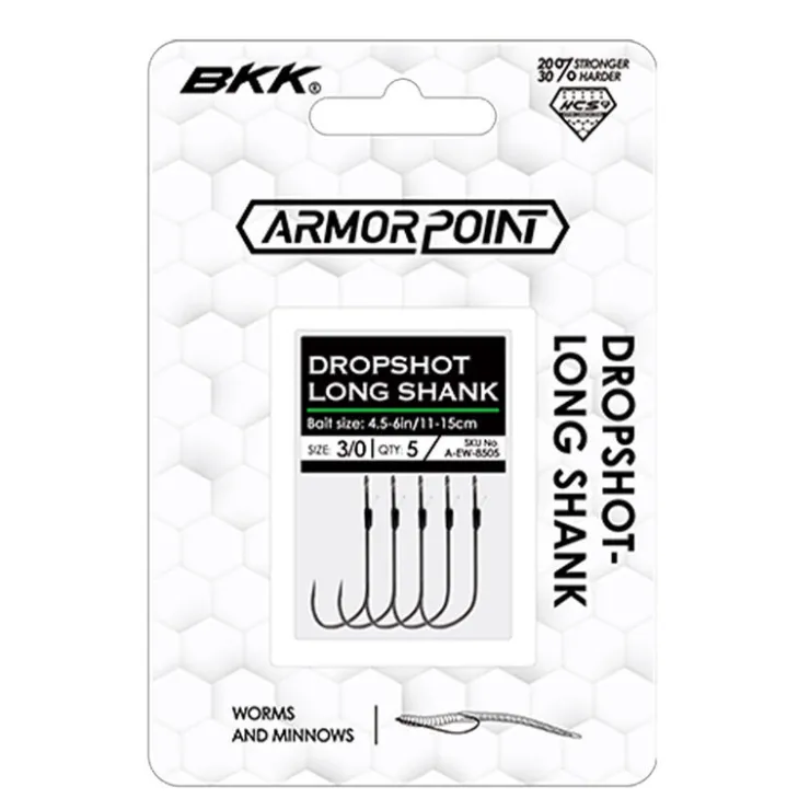 BKK Hameçons Et Montages-Hameçon Simple Dropshot Long Shank (x5)