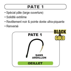 FUN FISHING Hameçons-Hameçon spécial pâte Funfishing à oelliet sans ardillon pochette de 10