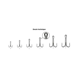 VMC Hameçons Et Montages-Hameçon triple carnassier 9607 détachable (x10)