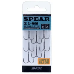 BKK Hameçons Et Montages-Hameçons Triples Spear 21 SS
