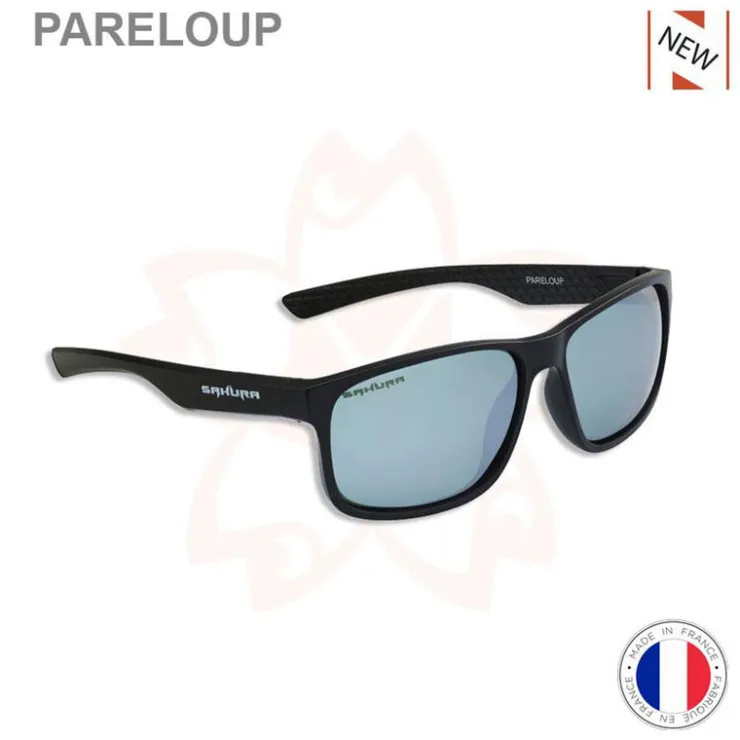 SAKURA Lunettes-Lunette Polarisante Pareloup Polycarbonnate Gris Titane