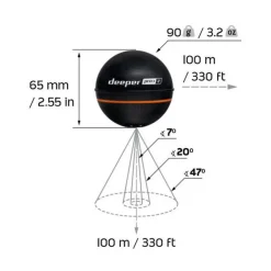 DEEPER Packs-Pack Pro +2 + Amplificateur Wifi Pour Bateau Amorceur