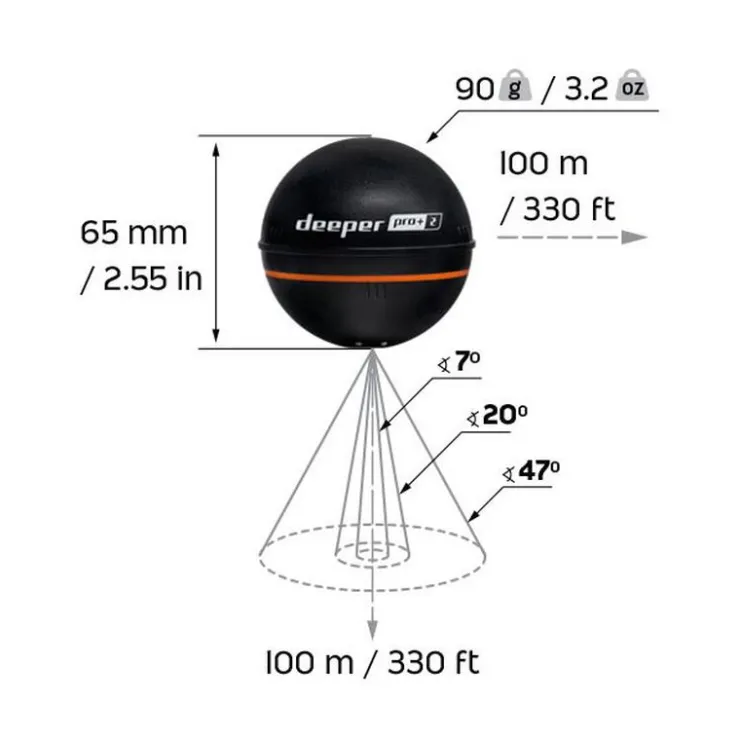 DEEPER Packs-Pack Pro +2 + Amplificateur Wifi Pour Bateau Amorceur
