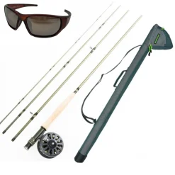 PACIFIC PECHE Packs-Pack Liberty Kit 9' Soie 4/5 + Tube de protection + Lunette Polarisante