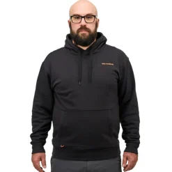 GRUNDENS Vêtements-Sweatshirt Displacement Hoodie Logo Black Anchor Black