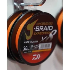 DAIWA Pêche Du Thon|Tresses, Nylons, Fluorocarbones-Tresse J-Braid Exp X8 Smash Orange - 300m