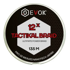 EVOK Tresses, Nylons, Fluorocarbones|Tresses, Nylons, Fluorocarbones-Tresse Tactikal Braid 12 Brins Jaune 135m
