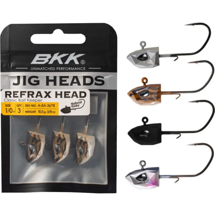 BKK Têtes Plombées-Tête Plombée Refrax Jig 3.5g taille #3/0 (x3)