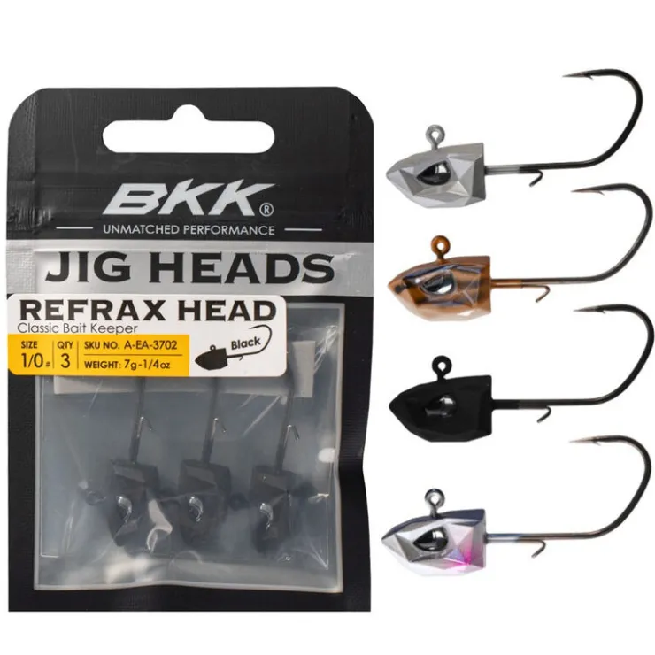 BKK Têtes Plombées-Tête Plombée Refrax Jig 10.5g taille #5/0 (x3)