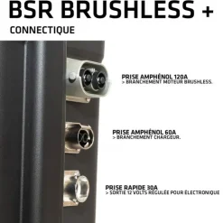 BSR Batterie-Valise BRUSHLESS+ LifePO4 Gen3 36V/100Ah + chargeur étanche 25A