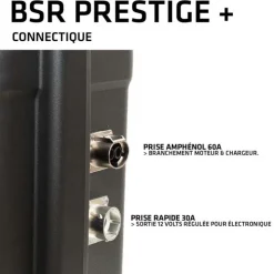 BSR Batterie-Valise PRESTIGE+ LifePo4 Gen3 12V/50Ah + chargeur+ prise sondeur